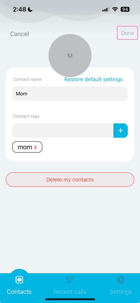 NUWA Contact (screen 10)