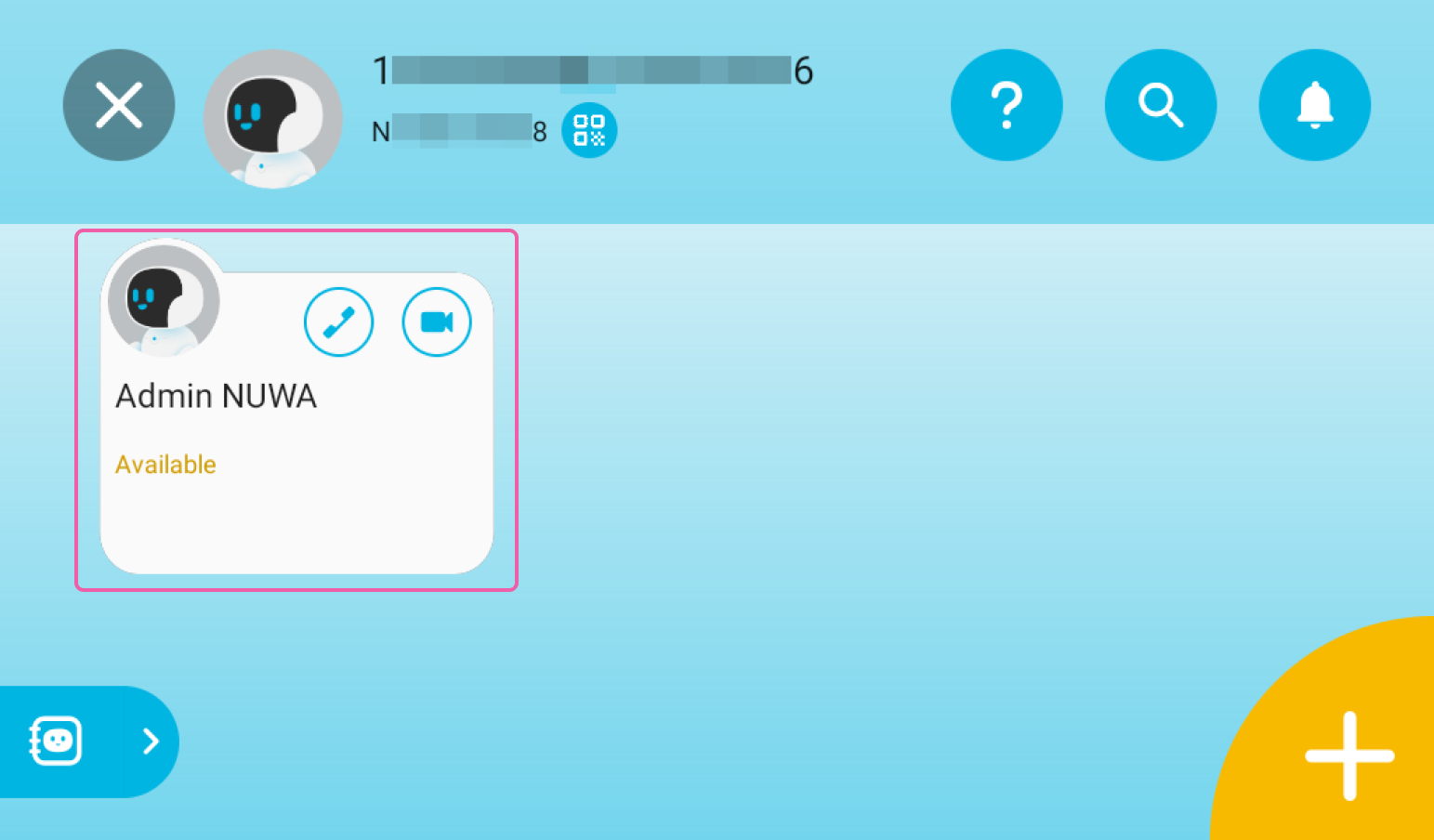 Select the robot to monitor